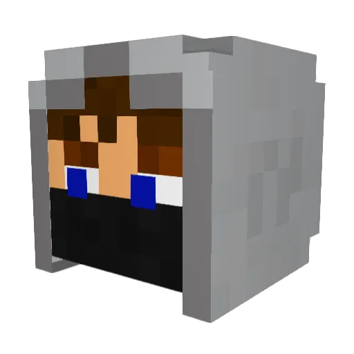 SteveYojimbo Minecraft avatar head, 3D render