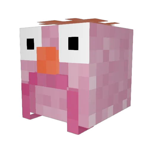 Steve_Goatman Minecraft avatar head, 3D render