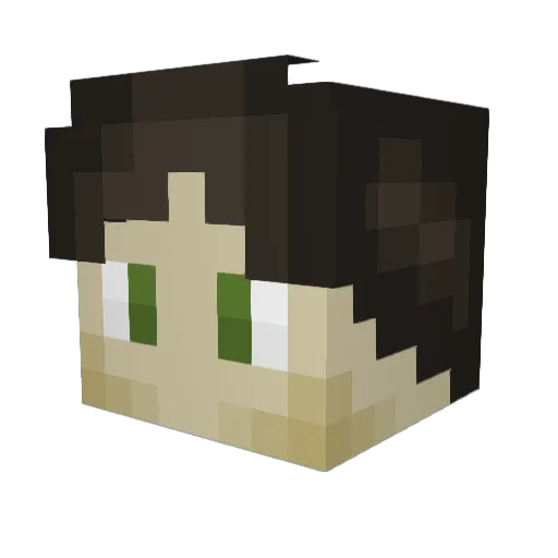 Steve_Onaut Minecraft avatar head, 3D render