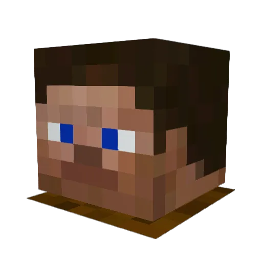 Stevebud420 Minecraft avatar head, 3D render