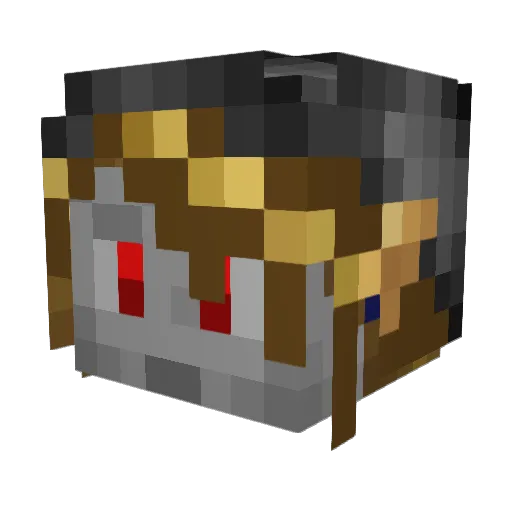 Stevedave108 Minecraft avatar head, 3D render