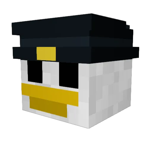 SteveeeWonder Minecraft avatar head, 3D render