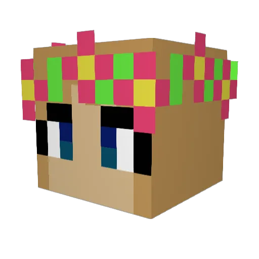 Steveharley51 Minecraft avatar head, 3D render