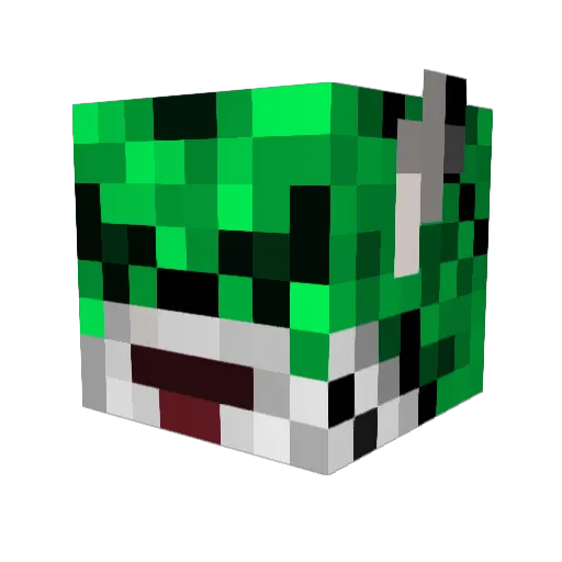 Stevehn Minecraft avatar head, 3D render