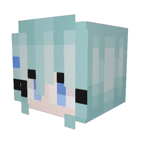 Steven0v0 Minecraft avatar head, 3D render