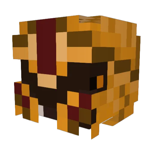 StevenChang Minecraft avatar head, 3D render