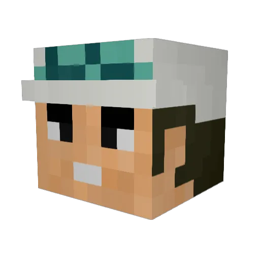 StevenDLuffy Minecraft avatar head, 3D render