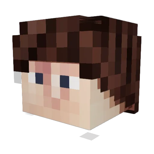 StevenDong Minecraft avatar head, 3D render