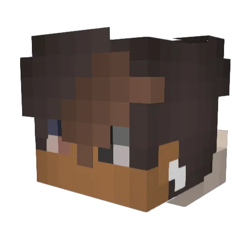 StevenOnPC Minecraft avatar head, 3D render