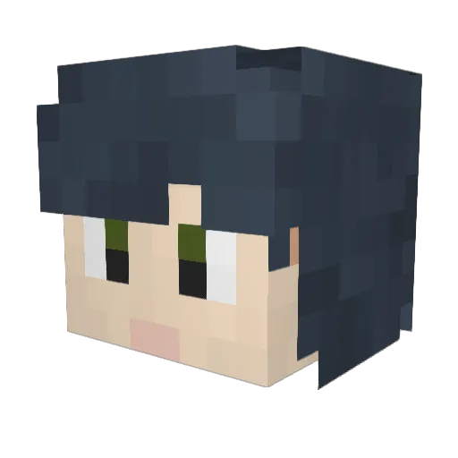 Steven_Zhang Minecraft avatar head, 3D render