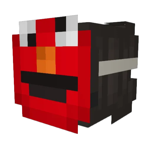 SteveoJU_Gamer Minecraft avatar head, 3D render