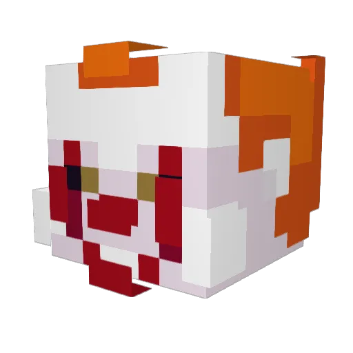 Steveplayshorn Minecraft avatar head, 3D render