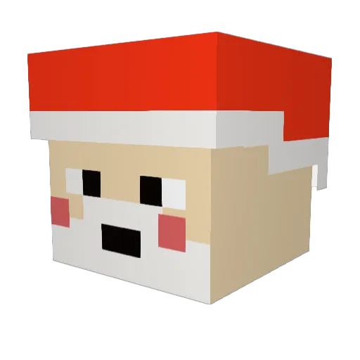 Steverizm Minecraft avatar head, 3D render