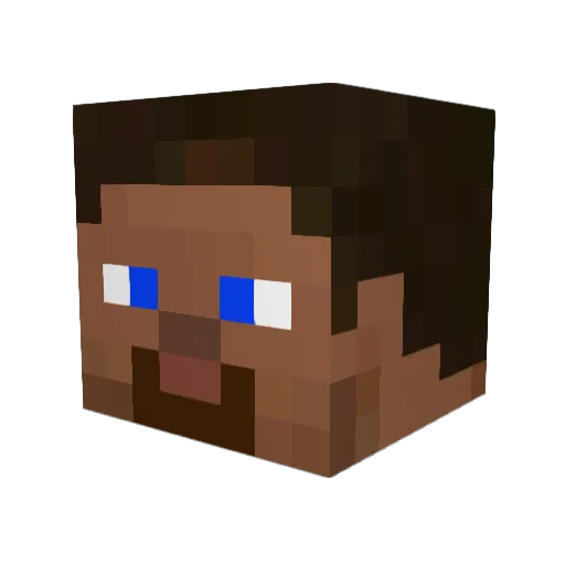 StevesSuitYT Minecraft avatar head, 3D render
