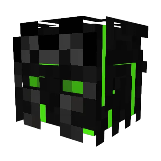 Stevewow Minecraft avatar head, 3D render