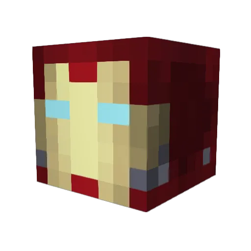 Steveynet Minecraft avatar head, 3D render
