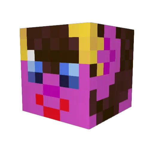 StevieCWheats Minecraft avatar head, 3D render