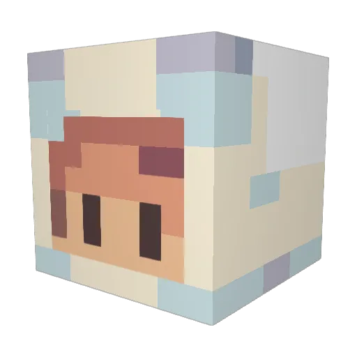 StevieCoupons Minecraft avatar head, 3D render