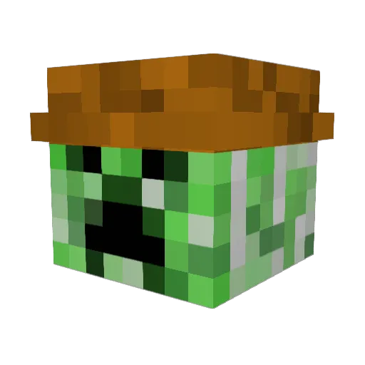 StevoVR Minecraft avatar head, 3D render