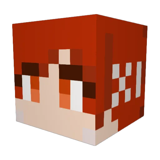 Stevonstar Minecraft avatar head, 3D render