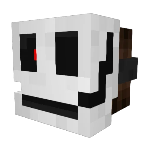 Stevoyimmles Minecraft avatar head, 3D render