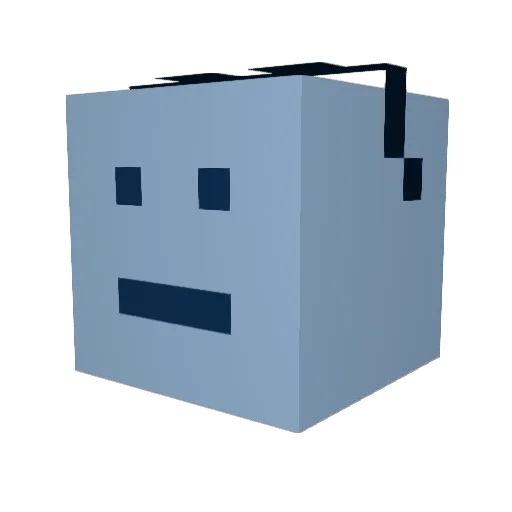 Stevsen Minecraft avatar head, 3D render