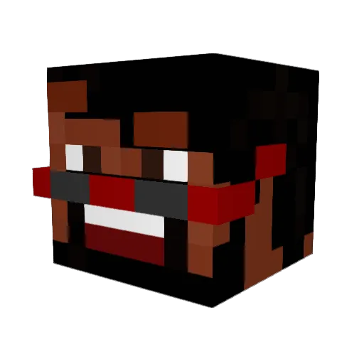 StevyyR Minecraft avatar head, 3D render