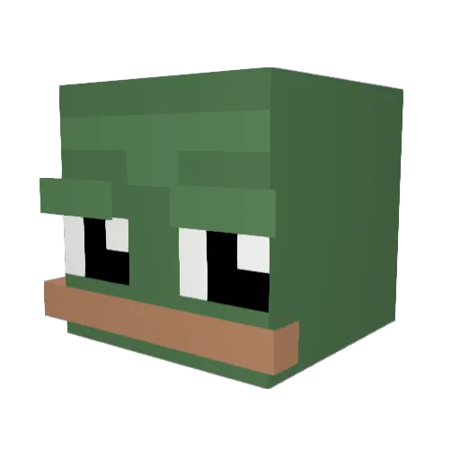Stewart4784 Minecraft avatar head, 3D render