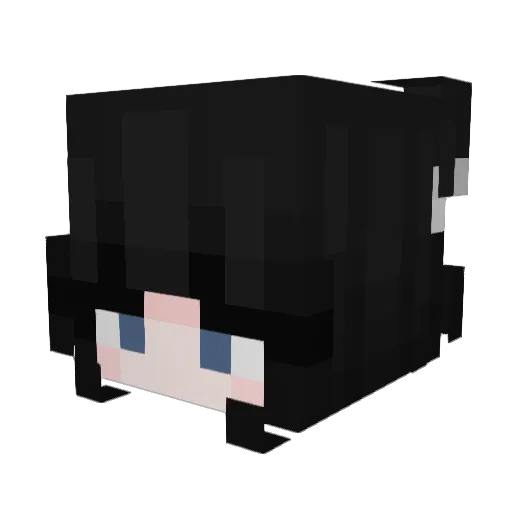 StewartLitttle Minecraft avatar head, 3D render