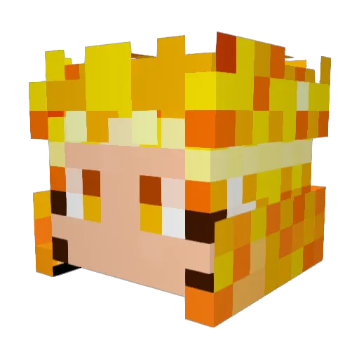 Stewgod13 Minecraft avatar head, 3D render