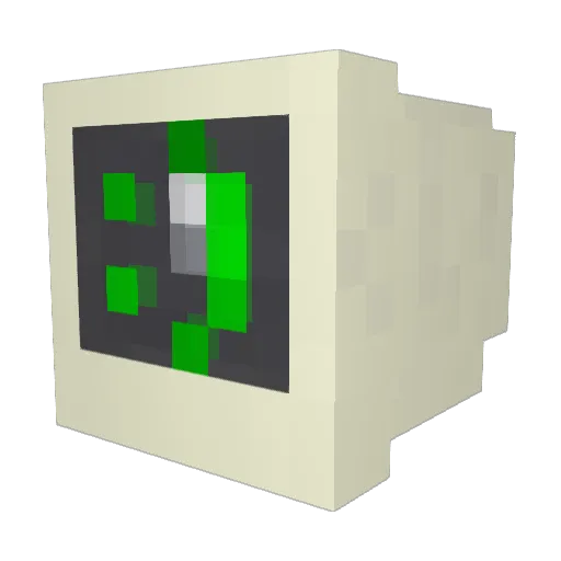 Sthenia Minecraft avatar head, 3D render