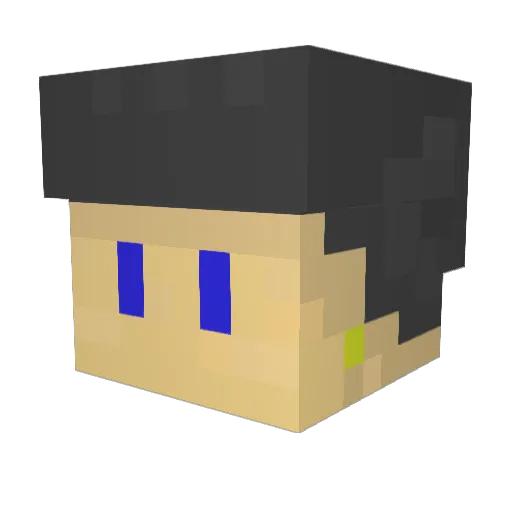 StiGuile Minecraft avatar head, 3D render