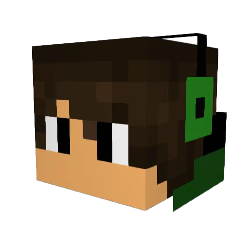 Stian1102 Minecraft avatar head, 3D render