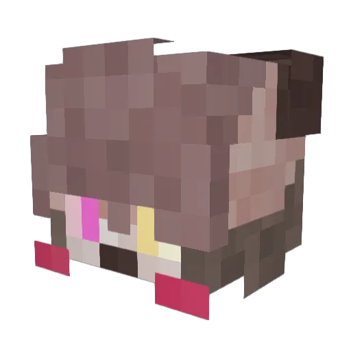 Sticil Minecraft avatar head, 3D render