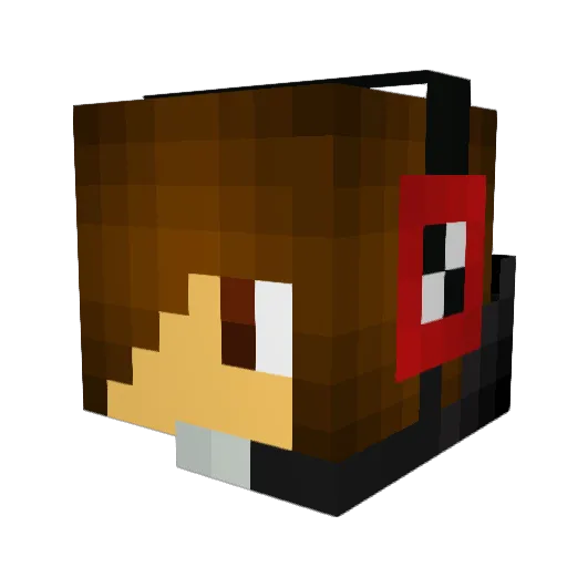 StickSh1ft Minecraft avatar head, 3D render