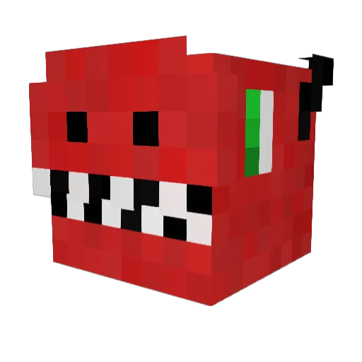StickViper Minecraft avatar head, 3D render