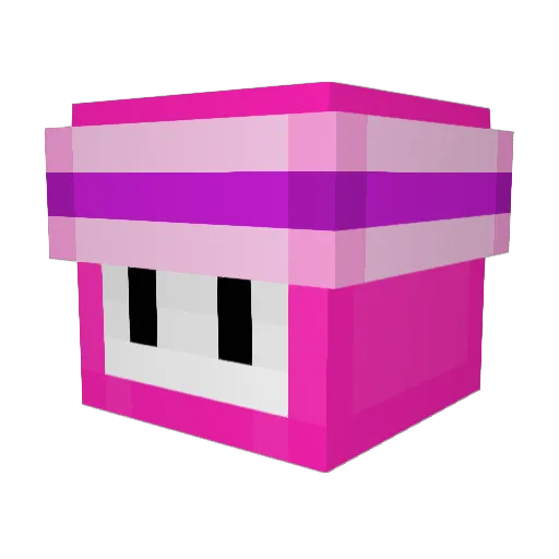 Stick_Mint Minecraft avatar head, 3D render