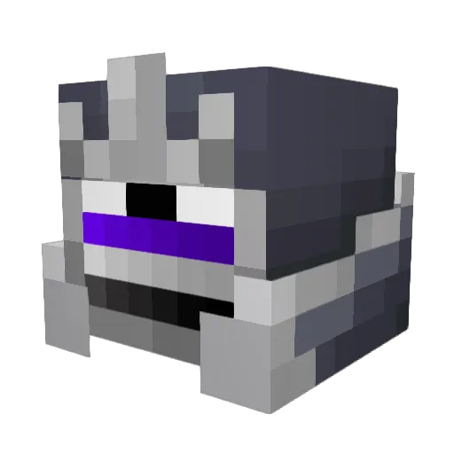 StickerBook Minecraft avatar head, 3D render