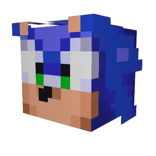 Stickles_ Minecraft avatar head, 3D render