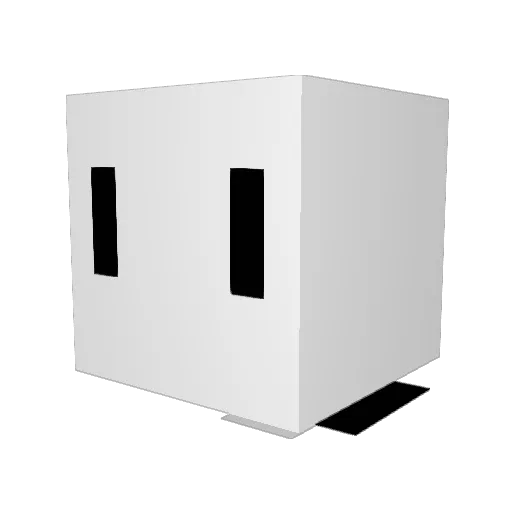 Stickman888 Minecraft avatar head, 3D render