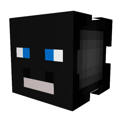 Stickmangames Minecraft avatar head, 3D render