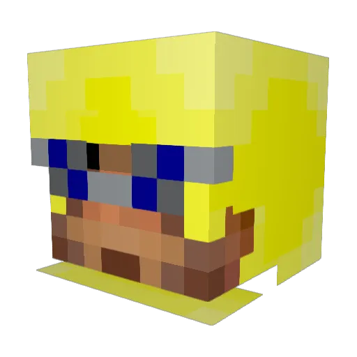 StickonATree Minecraft avatar head, 3D render