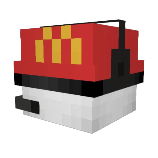 Sticks_II Minecraft avatar head, 3D render