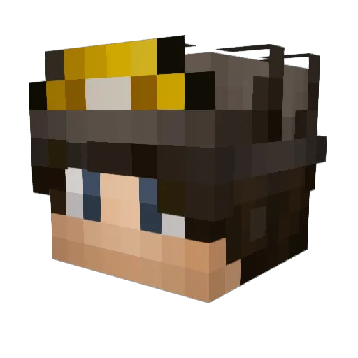 Stickth Minecraft avatar head, 3D render
