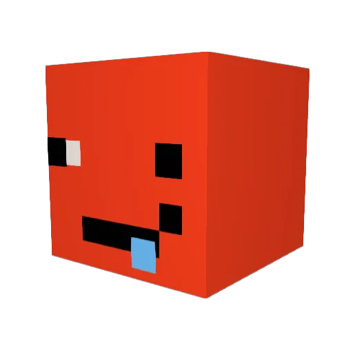 Stickuniverse Minecraft avatar head, 3D render