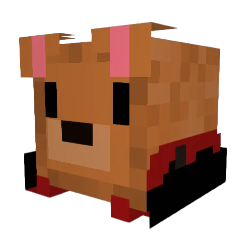 StickyGrizz Minecraft avatar head, 3D render