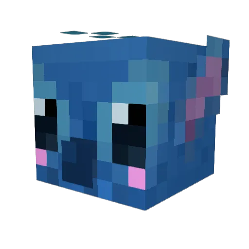 StickyMarshmalow Minecraft avatar head, 3D render