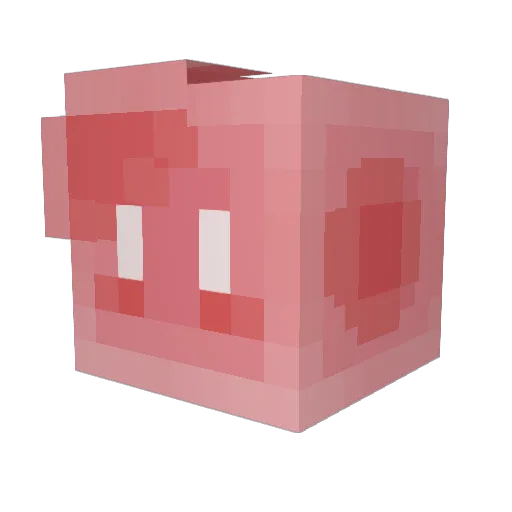 StickySquish Minecraft avatar head, 3D render