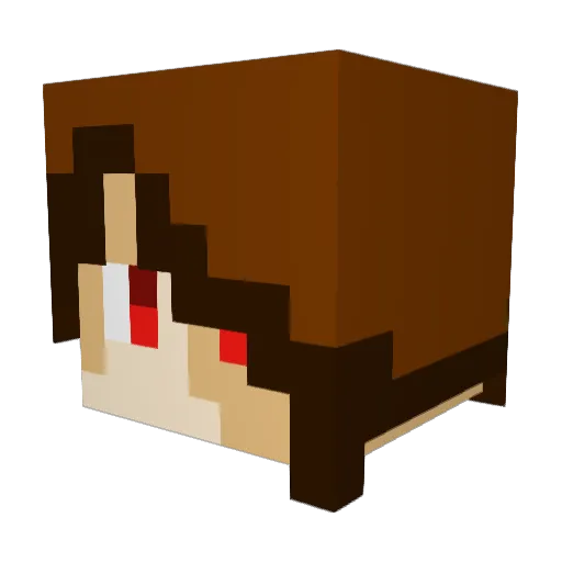Sticky_SS Minecraft avatar head, 3D render