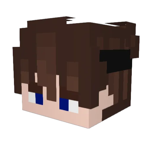 StidMuffin Minecraft avatar head, 3D render